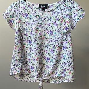 Girls floral dress shirt